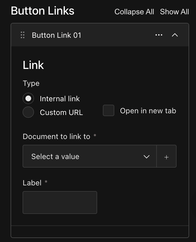 button links