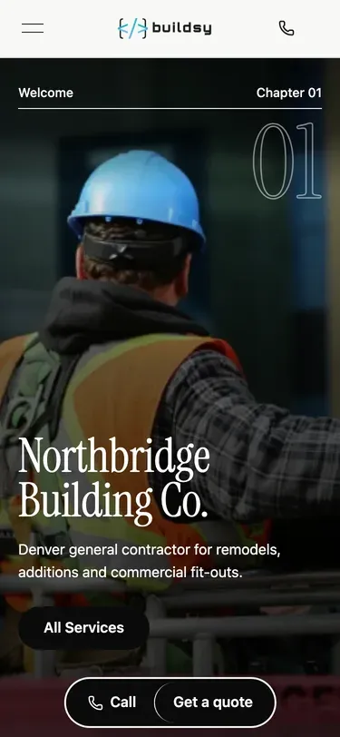 Story theme — phone first screen of the Northbridge demo